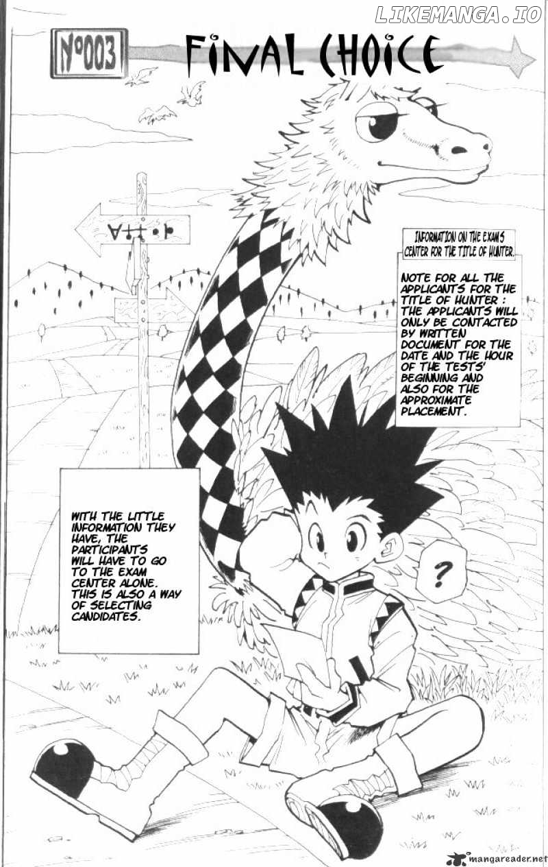 Hunter x Hunter, Chapter 3 image 02